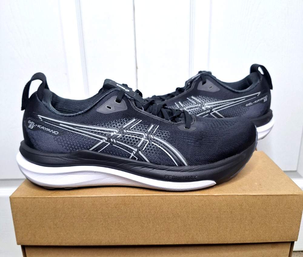 Asics Gel-Kayano 33 Black White 1011C227 size 10.5